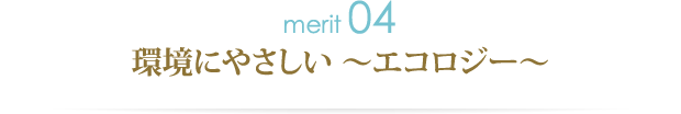 環境にやさしい～エコロジー～