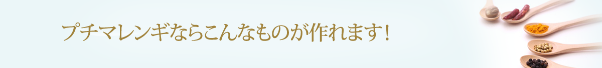 プチマレンギならこんなものが作れます！